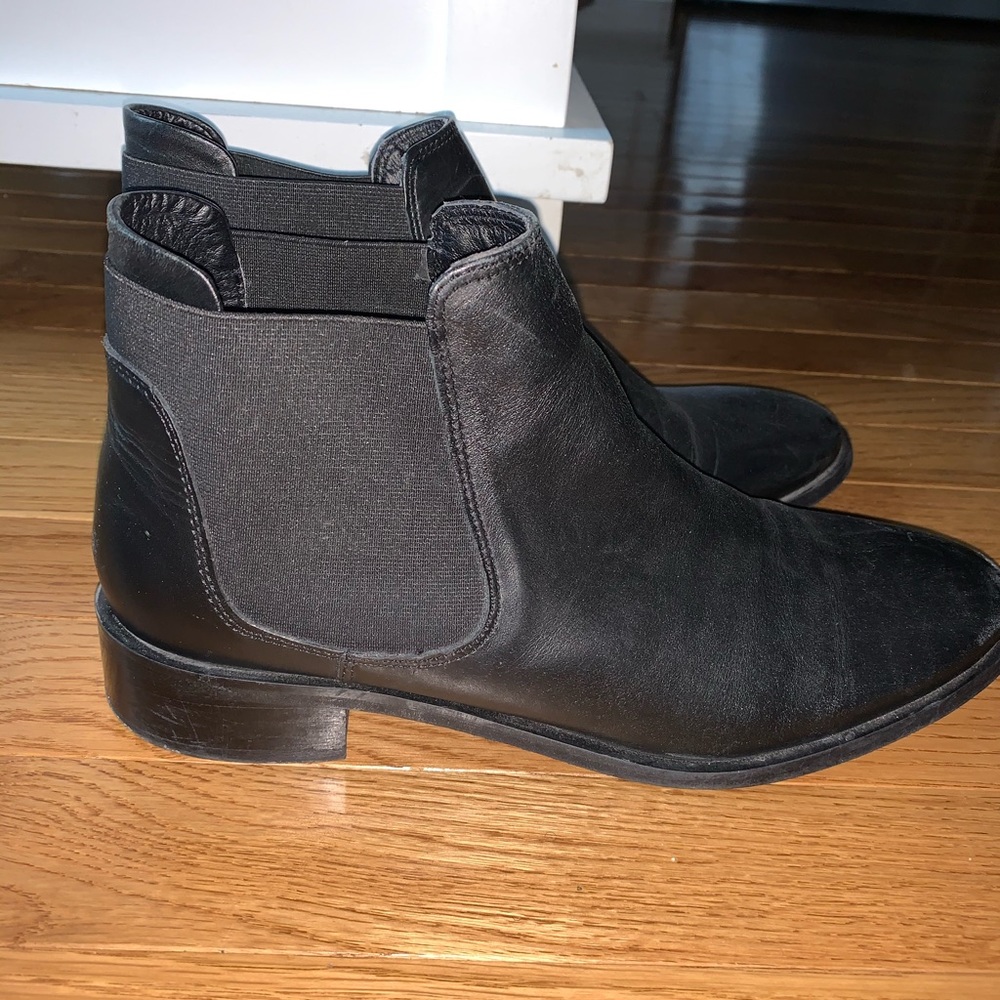 Topshop black booties